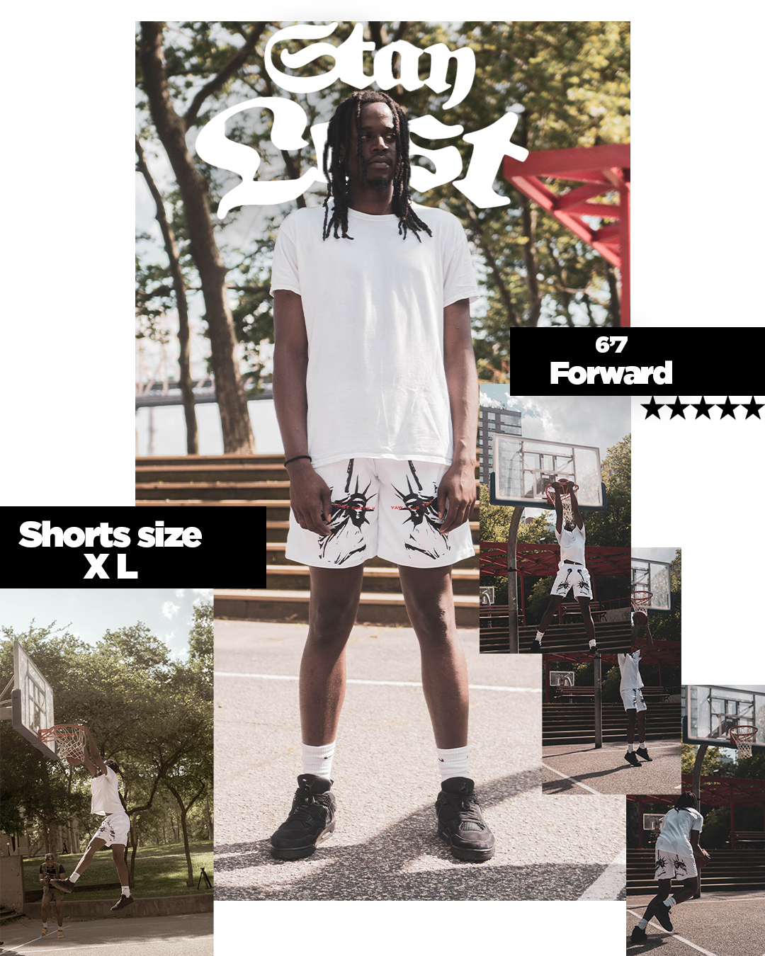 "Stay Lost" Mesh Shorts